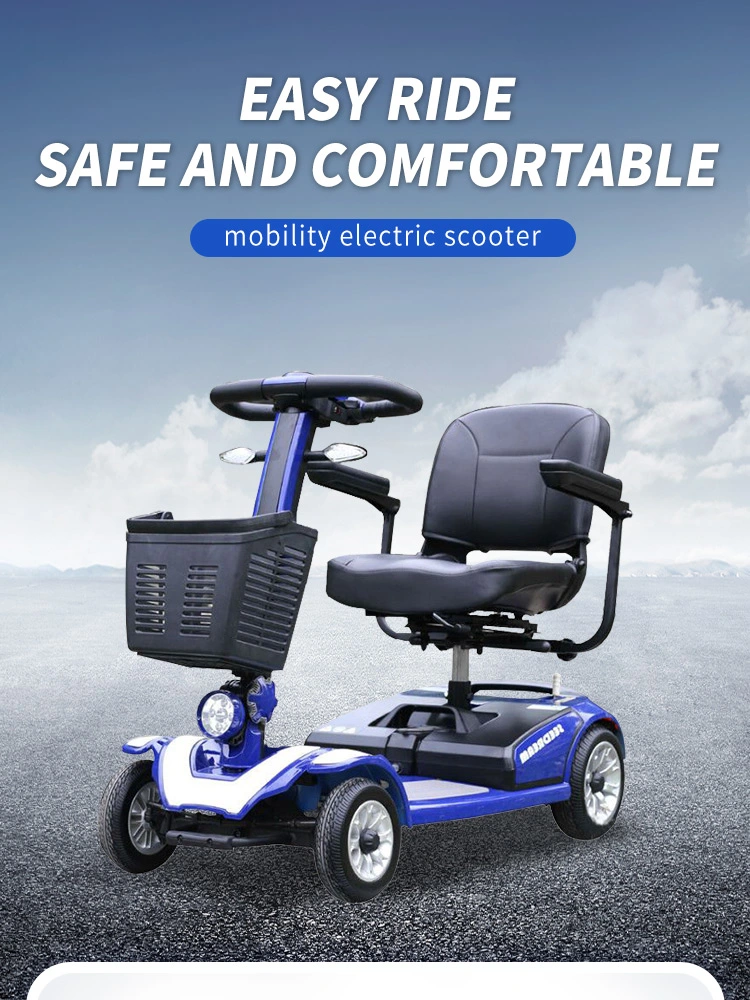 China Manufacture Folding 4 Wheels Old and Handicapped Mobility Electric Scooter